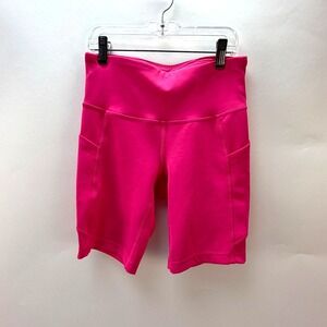 🩷 New Balance Pink Bike Shorts Athletic Shorts with Pockets - XSmall